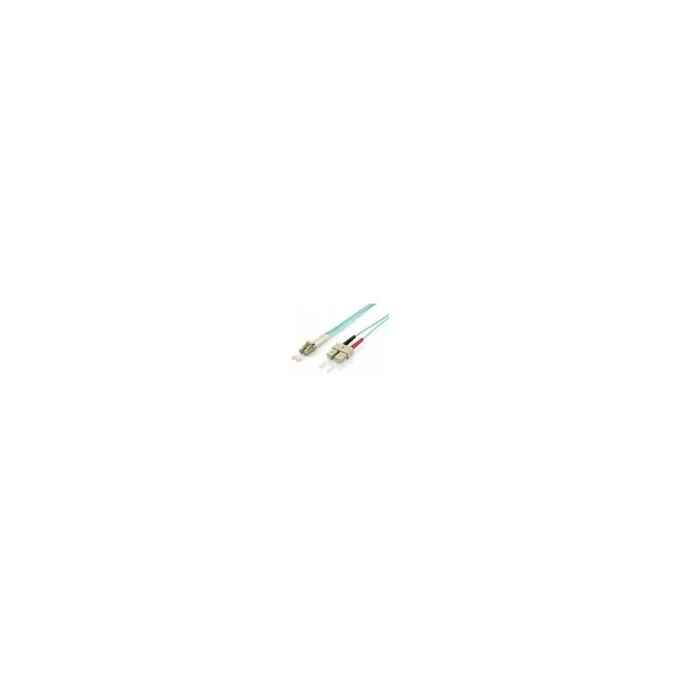 Equip LWL Patchkabel LC- to SC 2.00m Multimode Duplex OM3 turq Polybeutel — image 1