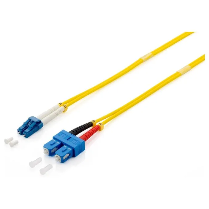 Equip LWL Patchkabel LC- to SC 5.00m Singlemode Duplex OS2 ge Polybeutel — image 1