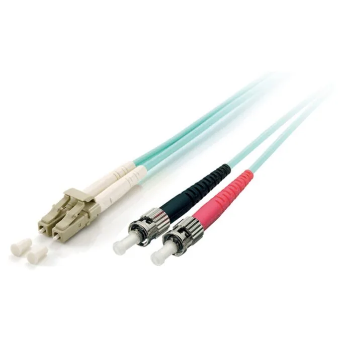 Equip LWL Patchkabel LC- to ST 3.00m Multimode Duplex OM3 turq Polybeutel — image 1