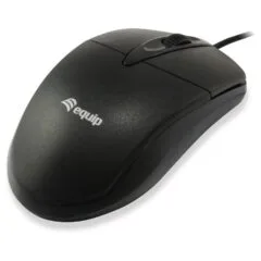 Equip Optische Maus USB Desktop Rechts-Linkshänder 1.35m sw