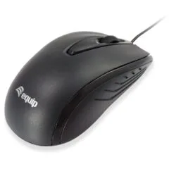Equip Optische Maus USB Kompakt Rechts-Linkshänder 1.2m sw