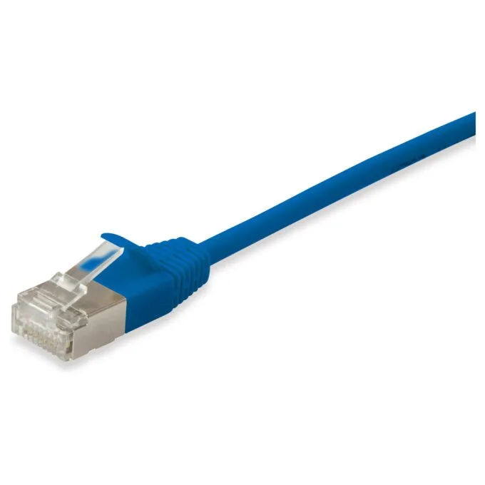 Equip Patchkabel Cat6A F FTP 2xRJ45 15.00m blau Slim LSZH Polybeutel — image 2