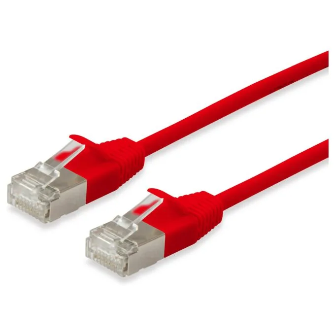 Equip Patchkabel Cat6A F FTP 2xRJ45 7.50m rot Slim LSZH Polybeutel — image 1