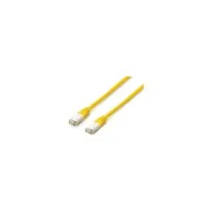 Equip Patchkabel Cat6A S FTP 2xRJ45 0.50m gelb Plat.LSZH Polybeutel