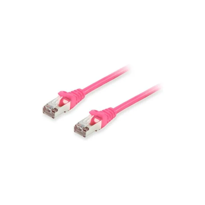Equip Patchkabel Cat6A S FTP 2xRJ45 2.00m pink LSZH Polybeutel — image 1
