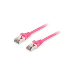 Equip Patchkabel Cat6A S FTP 2xRJ45 5.00m pink LSZH Polybeutel