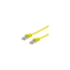 Equip Patchkabel Cat6A U FTP 2xRJ45 10.00m gelb Flach LSZH Polybeutel