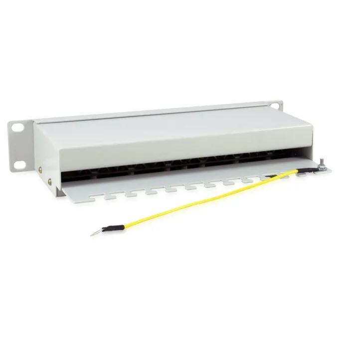 Equip Patchpanel 12x RJ45 Cat6 10' FTP 1HE ISO IEC hellgrau — image 4