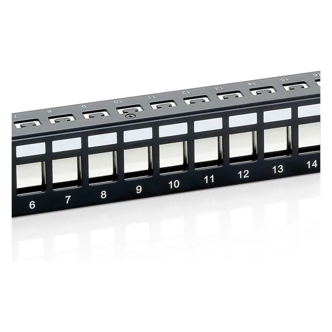 Equip Patchpanel 24x Cat6 19' FTP 1HE Keystone Montage sw — image 3