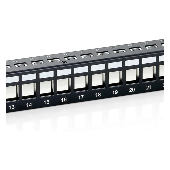 Equip Patchpanel 24x Cat6 19' FTP 1HE Keystone Montage sw — image 4