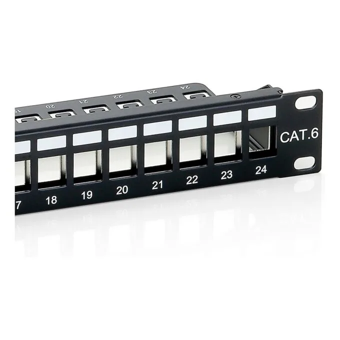 Equip Patchpanel 24x Cat6 19' FTP 1HE Keystone Montage sw — image 5
