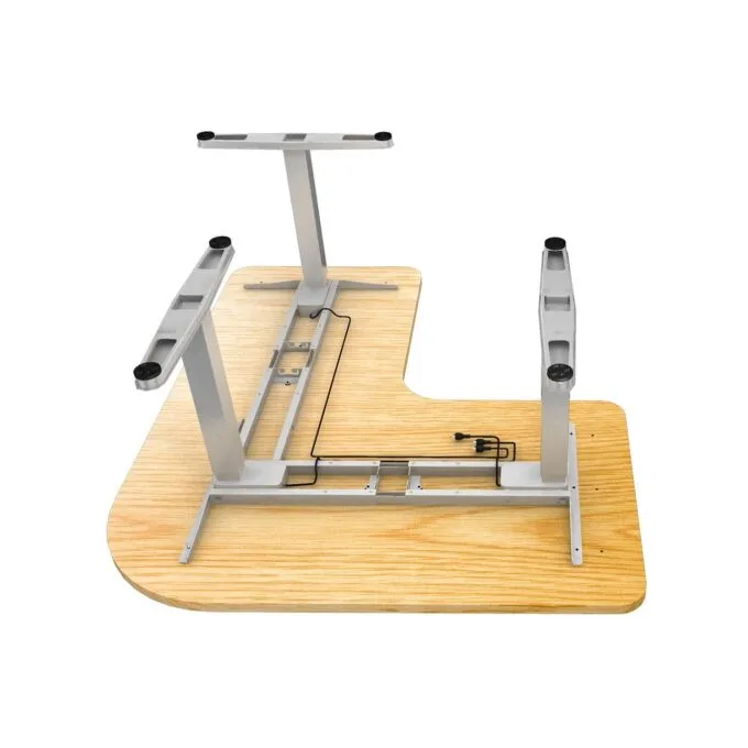 Equip Schreibtischgestell Triple Motor elek. 150Kg L-Form ws lite Retail — image 6
