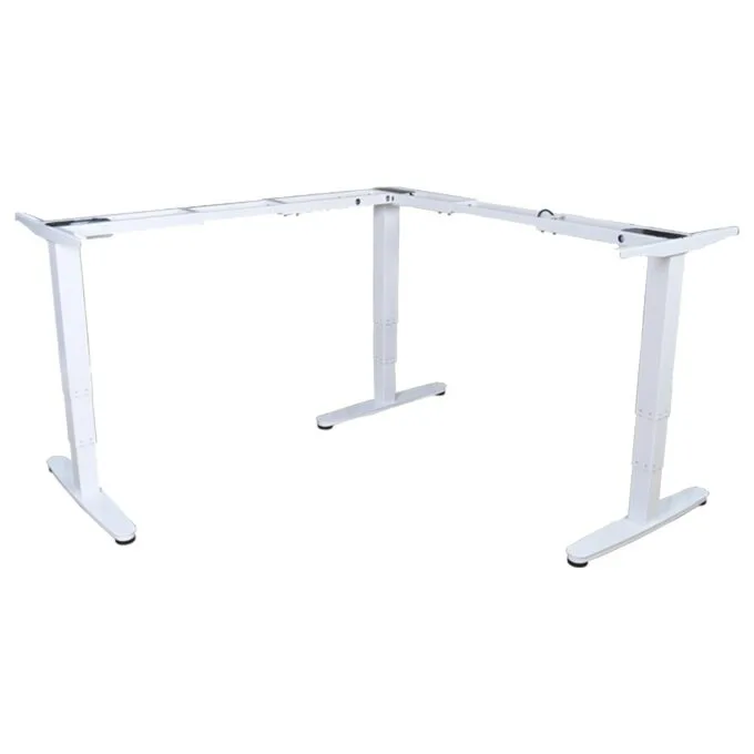 Equip Schreibtischgestell Triple Motor elek. 150Kg L-Form ws lite Retail — image 1