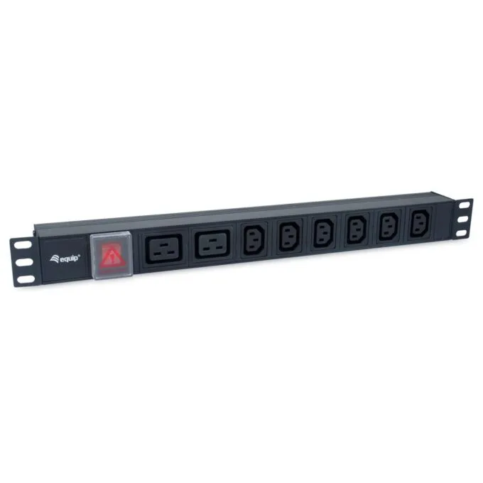 Equip Steckdosenleiste 19'(1HE)8fach IEC C20 1.8m Alu. Sch — image 1