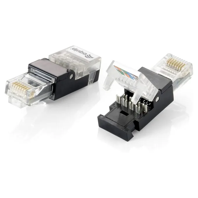 Equip Steckverbinder RJ45 Cat6 2Stk ungeschirmt werkz Polybeutel — image 1