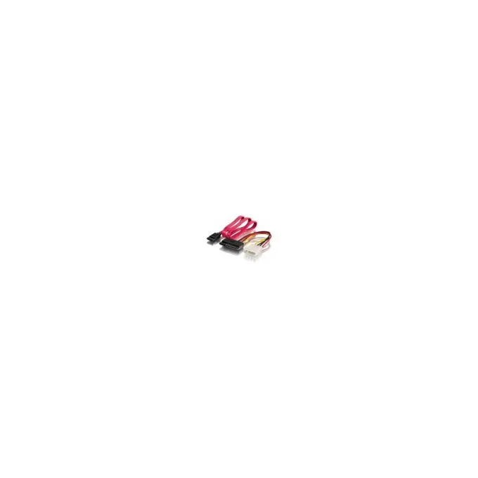 Equip Stromkabel SATA 15+7pol Bu to 4pin+SATA 7pin St B Polybeutel — image 1