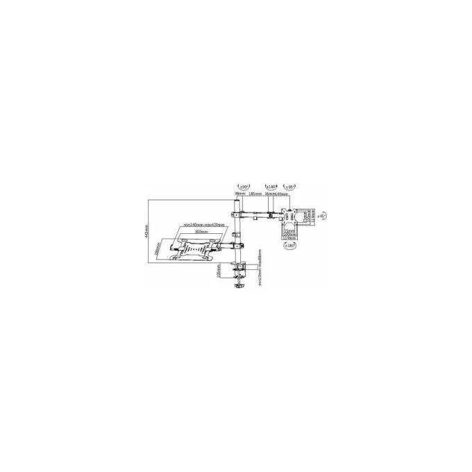 equip Tischhalterung 360 LCD- + Notebookhalterung — image 5