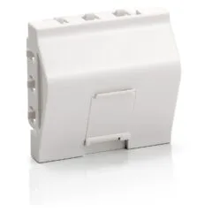Equip Unterputzdose Einsatz French 1 Keystone 45x45 RAL9010 Polybeutel