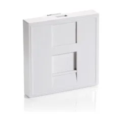Equip Unterputzdose Einsatz French 1 Keystone 45x45 RAL9010 Polybeutel
