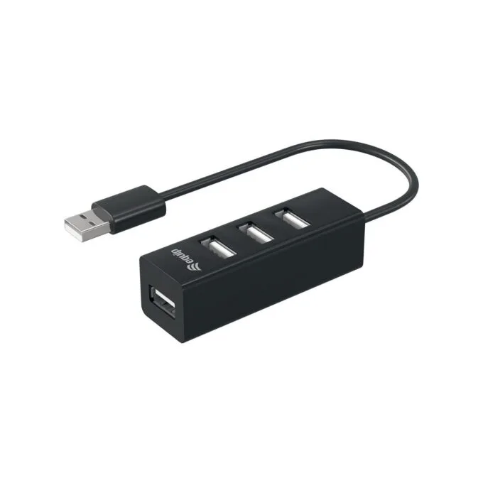 Equip USB-Hub 4-Port 2.0 - to 4x2.0 480Mbps o.Netzteil sw — image 1