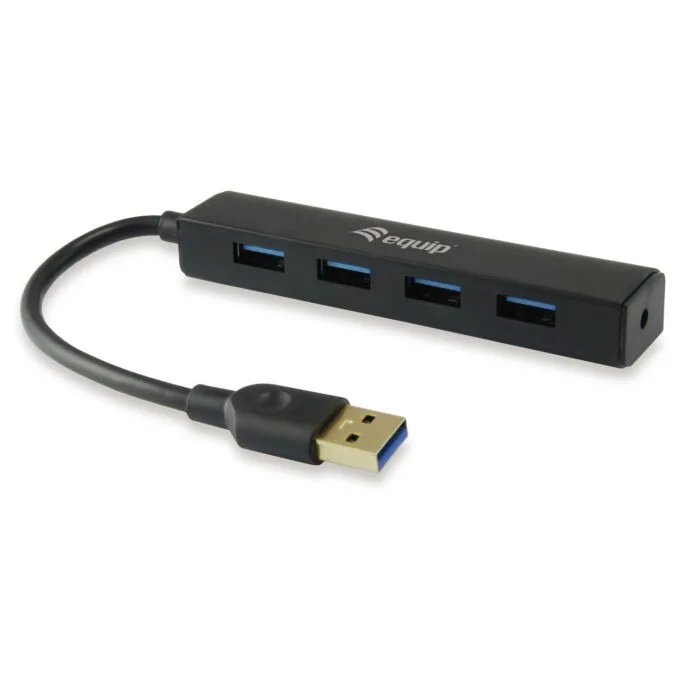Equip USB-Hub 4-Port 3.0 - to 4x3.0 5Gbps o.Netzteil sw — image 1