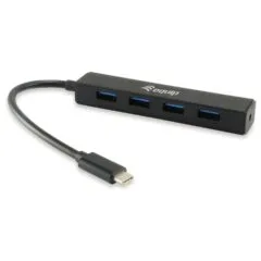 Equip USB-Hub 4-Port 3.2 C- to 4x3.0 5Gbps o.Netzteil sw