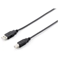 Equip USB2.0 Druckerkabel USB-A- to USB-B St St 1.80m schwarz Polybeutel