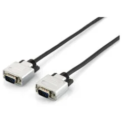 Equip VGA Kabel HD15 St St 15.00m 1024x 768 60Hz sw si
