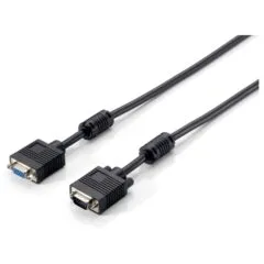 Equip VGA Kabel Verl. HD15 St Bu 1.80m 1920x1080 60Hz sw Polybeutel