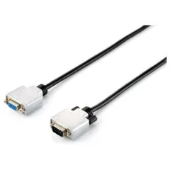 Equip VGA Kabel Verl. HD15 St Bu 3.00m 1920x1080 60Hz sw si Polybeutel