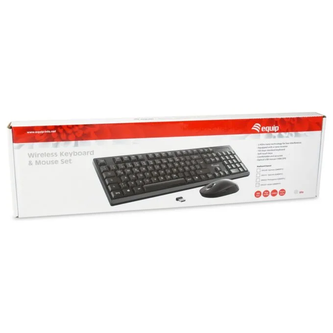 Equip Wireless Tastatur + Maus. Layout spanisch schwarz — image 6