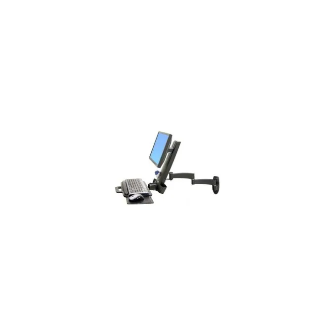 ERGOTRON Combo Arm der Serie 200 schwarz fuer LCD bis 61cm 24 Zoll Tastatur Maus Handballenauflage und Barcode Lesege... — image 1