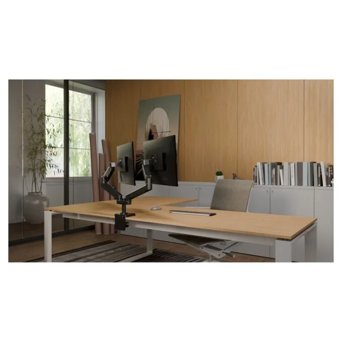 Ergotron LX Pro Monitor Tischhalterung - für 2 LCD-Displays - nebeneinander - Schwarz — image 7
