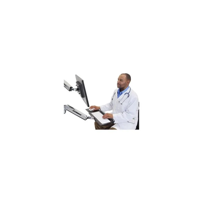 ERGOTRON LX Steh-Sitz-Wandmontage-Tastaturarm bis 2,2kg. 51cm hoehenverstellbar Reichweite Tastatur bis 107cm — image 4