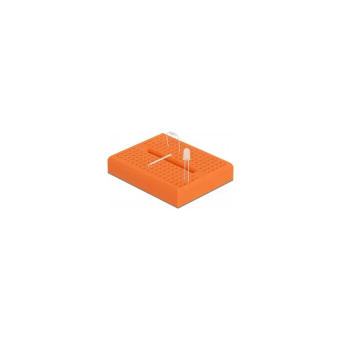 Experimentier-Mini Steckbrett 170 Kontakte orange — image 3