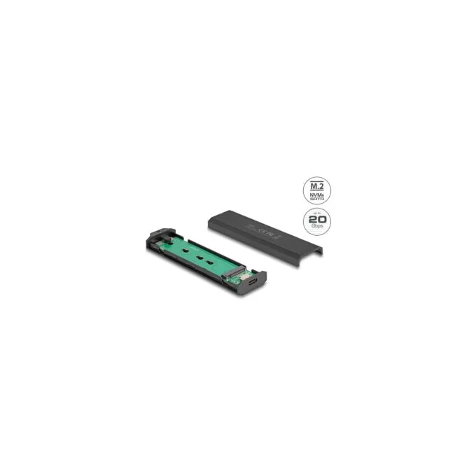 Externes USB Type-CTM 20 Gbps Combo Gehäuse für M.2 NVMe PCIe oder SATA SSD - werkzeugfrei — image 4