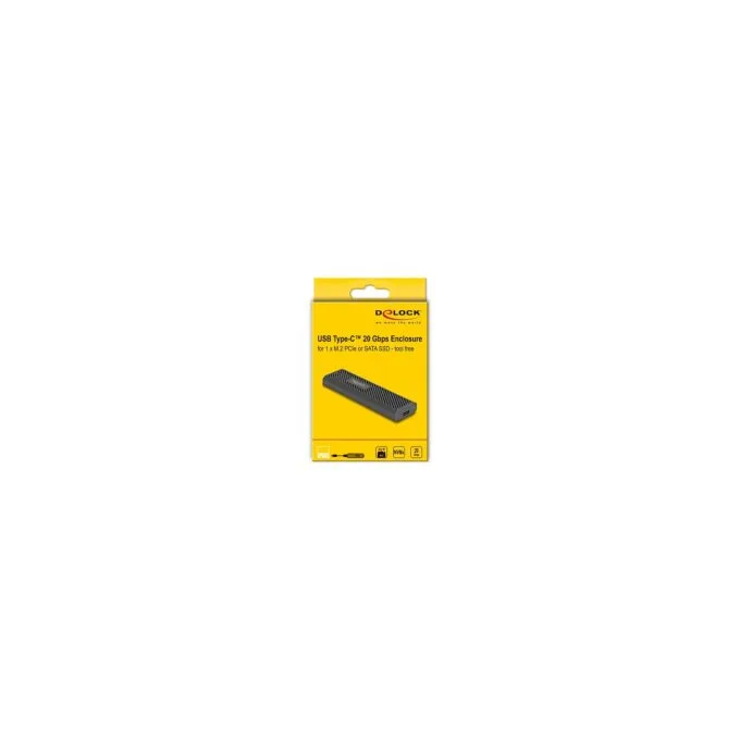 Externes USB Type-CTM 20 Gbps Combo Gehäuse für M.2 NVMe PCIe oder SATA SSD - werkzeugfrei — image 6