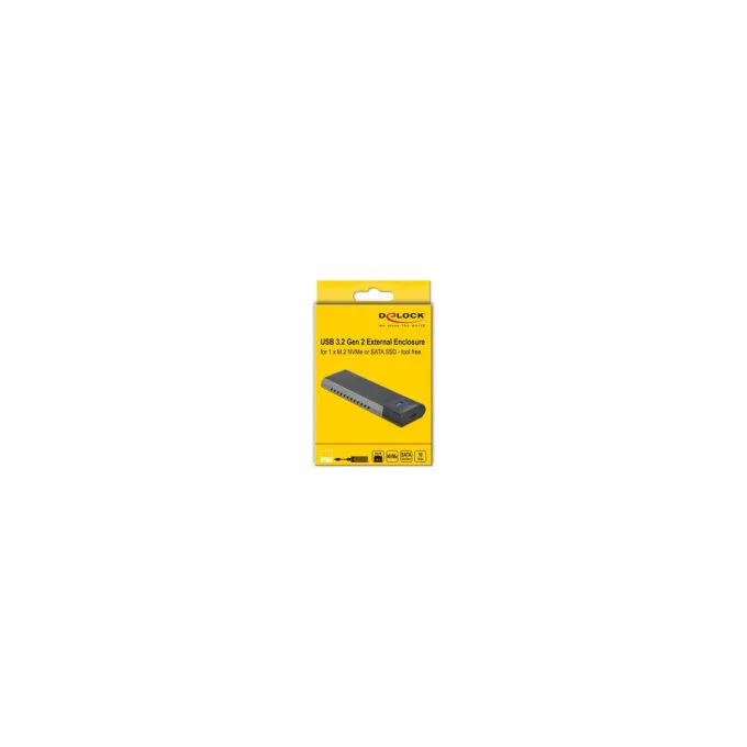 Externes USB Type-CTM Combo Gehäuse für M.2 NVMe PCIe oder SATA SSD - werkzeugfrei — image 5