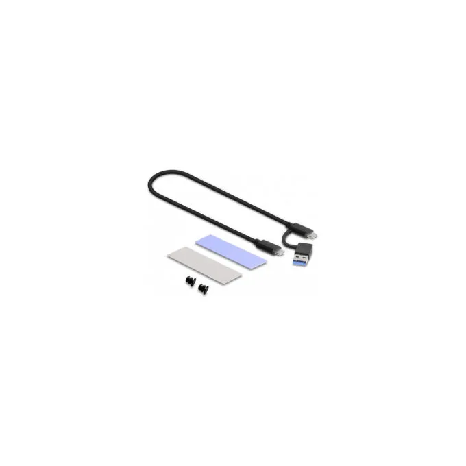 Externes USB Type-CTM Combo Gehäuse für M.2 NVMe PCIe oder SATA SSD - werkzeugfrei — image 7