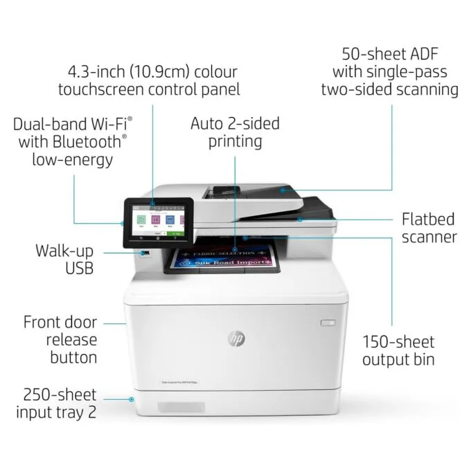 FL HP Color LaserJet Pro MFP M479fdw 4in1 A4 LAN WiFi Duplex ADF — image 9