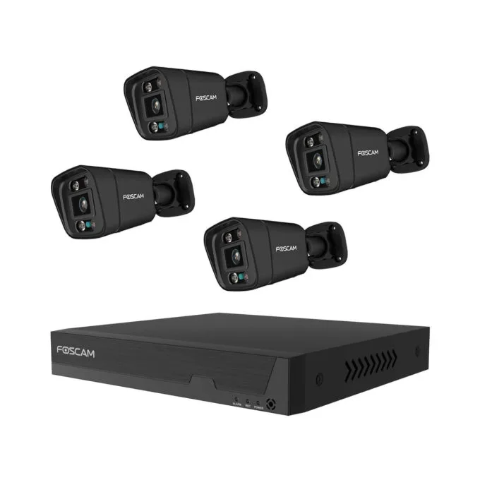FOSCAM FN9108E-B4-2T Überwachungskameraset 4 Kameras mit Recorder Schwarz — image 5