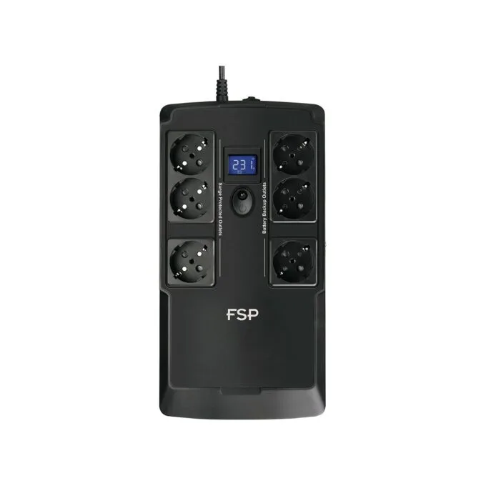 FSP NanoFit 800 800VA/480W UPS Standby LCD RJ45 6xSchuko — image 2