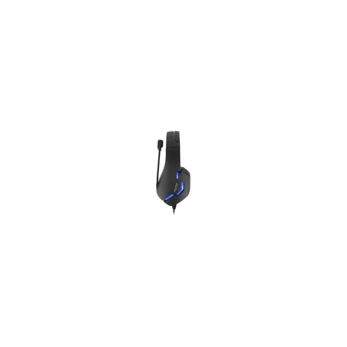 Gaming Headset Over-Ear mit 3.5 mm Klinkenstecker und blauem LED Licht für PC. Notebook und Spielekonsolen — image 3