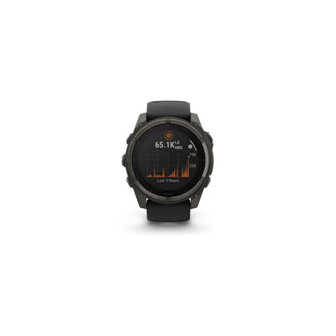 Garmin fenix 8 51mm Solar Graphit Titan Carbongrau Silikon-Armband — image 2