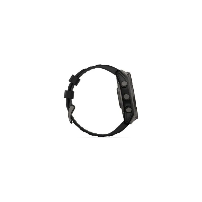 Garmin fenix 8 51mm Solar Graphit Titan Carbongrau Silikon-Armband — image 5