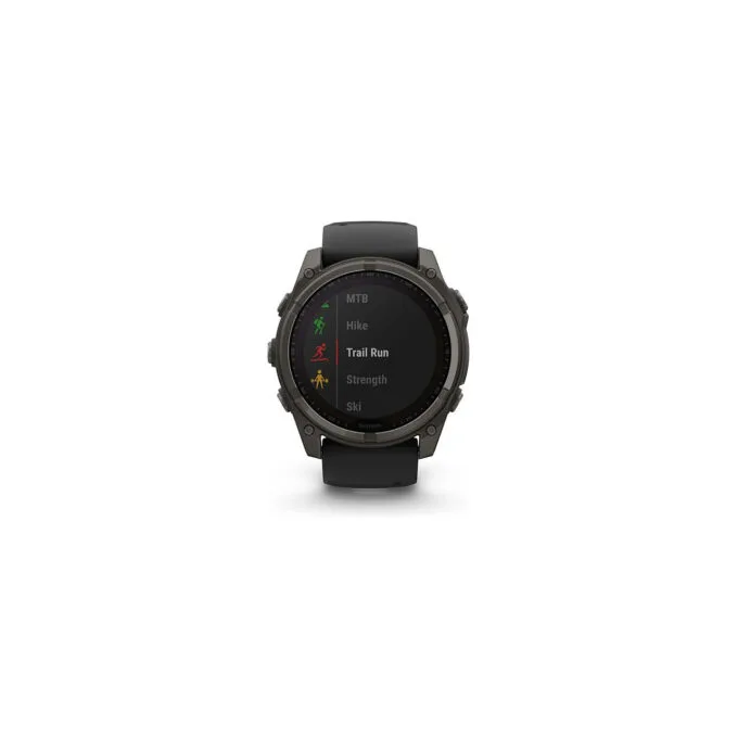 Garmin fenix 8 51mm Solar Graphit Titan Carbongrau Silikon-Armband — image 7