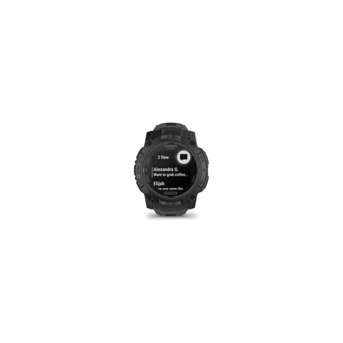 Garmin Instinct® 3 Solar Tactical Edition 50mm black mit Silikon-Wechselarmband 26 mm black — image 2