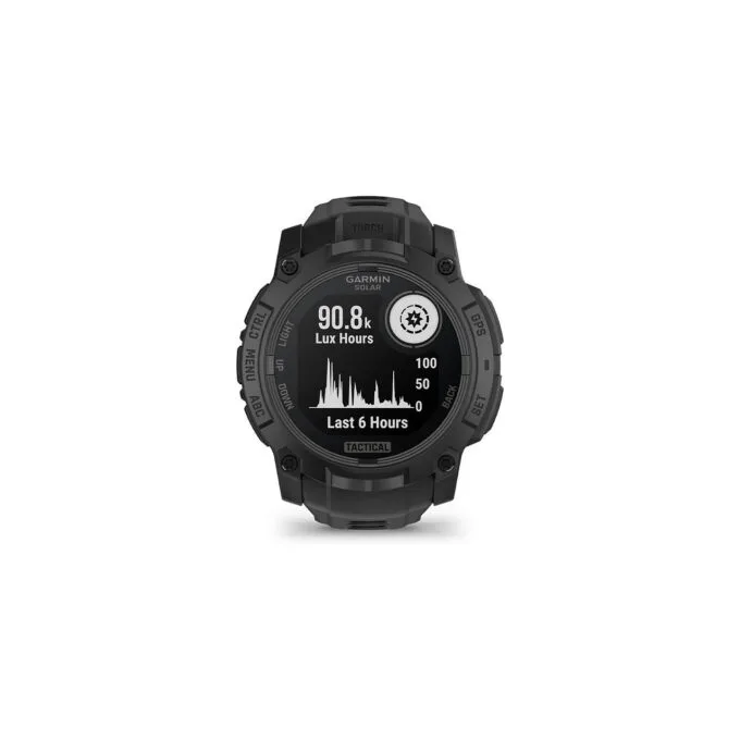 Garmin Instinct® 3 Solar Tactical Edition 50mm black mit Silikon-Wechselarmband 26 mm black — image 6