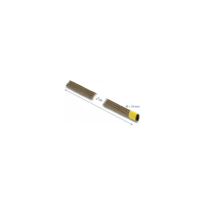 Geflechtschlauch aus Basalt Fasern 2 m x 10 mm braun — image 2