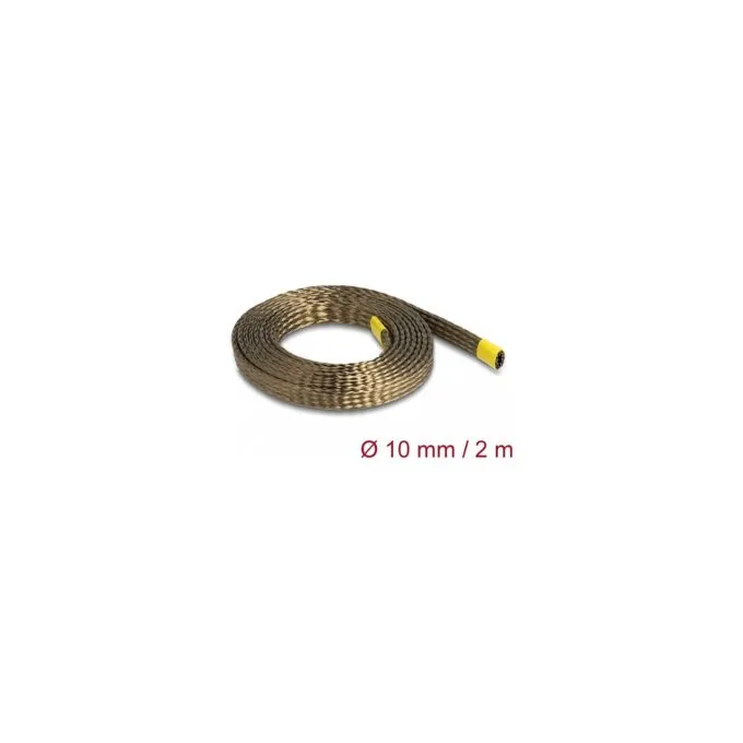 Geflechtschlauch aus Basalt Fasern 2 m x 10 mm braun — image 1